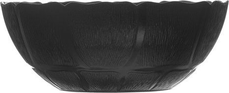 Carlisle 690903 Petal Mist Polycarbonate Bowl, 2.4 qt. Capacity, 9 x 3.5&quot;, Black (Case of 12) N2