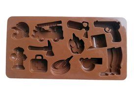 Yunko Fireman Silicone Ice Boxes Pudding Chocolate Mold
