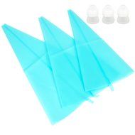 Piping Bags, MCIRCO 3 Sizes Reusable Pastry Bags Silicone Icing Bag Cake Decorating Supplies Cupcake Macaron Cake...