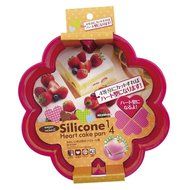 Parukinzoku suite Cross Heart 2 1/4 Heart silicone cake mold 13cm D-1565