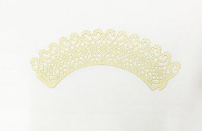 HUAL Cupcake Wrappers 50 Filigree Artistic Bake Cake Paper Cups Lace Laser Cut Liner Baking Cup Muffin Case Trays... N9