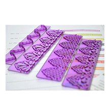 Anyana 4pcs set Ribbon Plastic Cookie Cutter Cake Mould Tool Kitchen Tool Sugar Paste Baking Mould Cookie Pastry N2