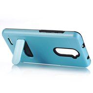 ZTE ZMAX Pro Case, ZTE Carry Z981 Case, MCUK [Brushed Metal Texture] Dual Layer Hybrid Defender Shockproof Rubber... N10