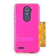 ZTE ZMAX Pro Case, ZTE Carry Z981 Case, MCUK [Brushed Metal Texture] Dual Layer Hybrid Defender Shockproof Rubber... N12
