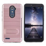 ZTE ZMAX Pro Case, ZTE Carry Z981 Case, MCUK [Brushed Metal Texture] Dual Layer Hybrid Defender Shockproof Rubber... N13