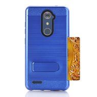 ZTE ZMAX Pro Case, ZTE Carry Z981 Case, MCUK [Brushed Metal Texture] Dual Layer Hybrid Defender Shockproof Rubber... N15
