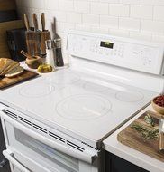 GE PB960TJWW Profile 30" White Electric Smoothtop Double Oven Range - Convection N5