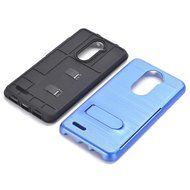 ZTE ZMAX Pro Case, ZTE Carry Z981 Case, MCUK [Brushed Metal Texture] Dual Layer Hybrid Defender Shockproof Rubber... N17