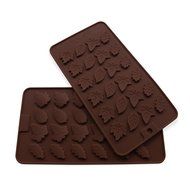Candy Making Molds, 2PCS YYP [24 Cavity Tree Leaf Shape Mold] Silicone Candy Molds for Home Baking - Reusable...