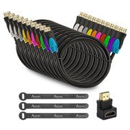 Aurum Cables - Pack of 3 High Speed HDMI Cable 2.0 with Ethernet - Supports 3D &amp; Audio Return Channel [Latest... N10