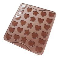 Baking Tools 26 29cm Macaron Pad Small Size Round Cake Baking Cushion Silicone Oven Mats Heart Bear Star Set of...