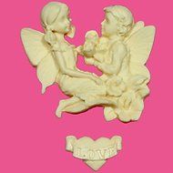 Sher Love Angel Silicone Mold Cake Topper Gum Paste Fondant Fimo Soap Chocolate Silicone Mould N2
