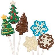 Wilton Christmas Trees and Snowflakes Lollipop Mold Set