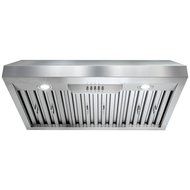 Perfetto Kitchen and Bath 30" Under Cabinet Stainless Steel Push Button Control Kitchen Cooking Fan Range Hood N5