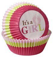 Wilton 415-0121 It&#039;s a Girl Cupcake Cups, 75-Pack