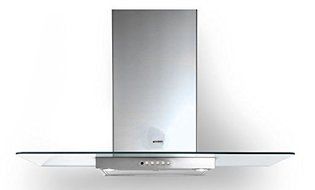 Faber GLAS30SS300-B 30" Glassy Wall Glass Range Hood, Stainless Steel and Glass, 300 CFM