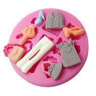 FOUR-C 3d Mold Lady Clothes Silicone Mould Color Pink N3