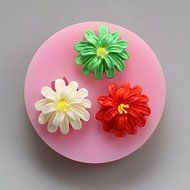 Y&amp;XL&amp;H Three Flowers Chocolate Silicone Molds,Cake Molds,Soap Molds,Decoration Tools Bakeware N2