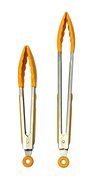 Better Value Silicone Tongs 2 Pack,yellow(9-inch &amp; 12-inch) N2
