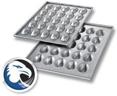Easter Egg / Football PAN SET (2 Pc, Top &amp; Bottom), 25 Cavities Each Pan of Set