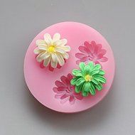 Y&amp;XL&amp;H Three Flowers Chocolate Silicone Molds,Cake Molds,Soap Molds,Decoration Tools Bakeware N3