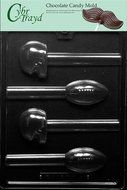Cybrtrayd S111 Football and Helmet Pretzel Pops Chocolate Candy Mold with Exclusive Cybrtrayd Copyrighted Chocolate...