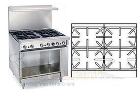 Imperial Commercial Restaurant Range 36&quot; With 4 Extra Wide Burners 1 Cabinet Base Propane Ir-4-S18-Xb
