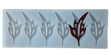 FOUR-C Chocolate Decorating Supplies Leaves Silicone Mold Baking Pad Color Transparent
