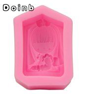 Doinb Sun+Moon (Mother+Baby) Soap Clay Candy Cake Pastry Fondant Chocolate Moulds FDA Silicone Molds Outer Size... N7