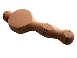 Carved Wooden Ma'amoul Middle Eastern Cookie Mold (Nut Design) N3