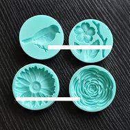 Anyana Bird Flower Vintage Decorative Pattern Silicone Fondant Mold Cake Decorating Pastry Gum Pastry Tool Kitchen...