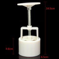 KINGSO Mooncake Mould Moon Cake Decoration Mold with 8pcs Flower Stamps Baking DIY Tool Round N3