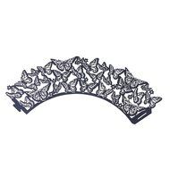 HUAL Cupcake Wrappers 50 Filigree Artistic Bake Cake Paper Cups Butterfly Lace Laser Cut Liner Baking Cup Muffin... N2