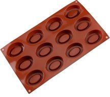 Silicone Molds Oval Shape Trays - 12 Holes Silicone Mold DIY Handcraft Ice espresso molds Chocolate Ice Cube Tray N3