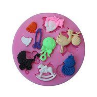 Y&amp;XL&amp;H 3D Bear Feet Baby Toy Baking Molds for Fondant Candy Chocolate Cake N2