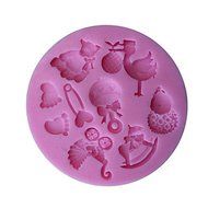 Y&amp;XL&amp;H 3D Bear Feet Baby Toy Baking Molds for Fondant Candy Chocolate Cake N3