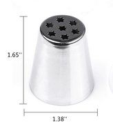 UTEN 12pcs Stainless Steel Russian Piping Nozzles Set DIY Pastry Icing Cake Decorating Tool (silver)