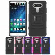 LG V20 Case, HLCT Rugged Shock Proof Dual-Layer PC and Soft Silicone Case With Built-In Kickstand for LG V20 (... N27