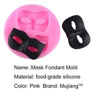 Mujiang Halloween Masks Silicone Fondant Molds Cake decorating Mould Jelly Candy Chocolate Mold N3