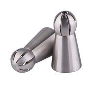UTEN 12pcs Stainless Steel Russian Piping Nozzles Set DIY Pastry Icing Cake Decorating Tool (silver) N3