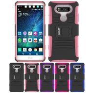 LG V20 Case, HLCT Rugged Shock Proof Dual-Layer PC and Soft Silicone Case With Built-In Kickstand for LG V20 (... N30