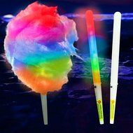 8 Function LED Cotton Candy Glo Cones-Pack Of 10