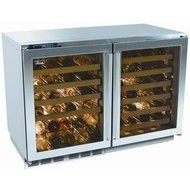 Perlick Built In Double Wine Reserve With Overlay Glass Doors (x 2) (Requires Custom Panels)