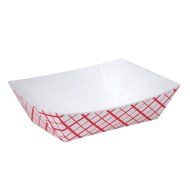 Southern Champion Tray Southland Paperboard Red Check Food Tray (Multiple Sizes Available) N7