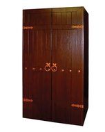 Vinotemp VINO-700 CLAVOS Clavos 700-Model Wine Cabinet with 2 Wood Plank Doors