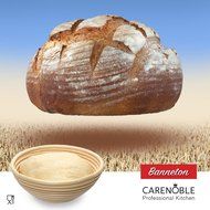 Carenoble Bread Basket Proofing Bowl - Premium Quality 8.5 inch Round Banneton Rattan For Rising Patterns Dough... N5