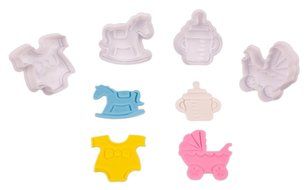 C-Pioneer Set of 4 Hobbyhorse Feeder Car Clothing Shaped Cake Fondant Pan Baking Molds for Kids, Pets, Dog-lovers...