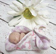 Soft Silicone Mold Baby Rudi Handmade Supply