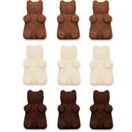 Lucentee Gummy Bears Molds for Hard Candy &amp; Chocolate Making- Silicone Soap and Ice Cube Trays- Party Buffet,... N5