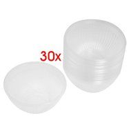 TOOGOO(R) 30 Pcs 4.1" Diameter Clear Plastic Disposable Rice Bowl